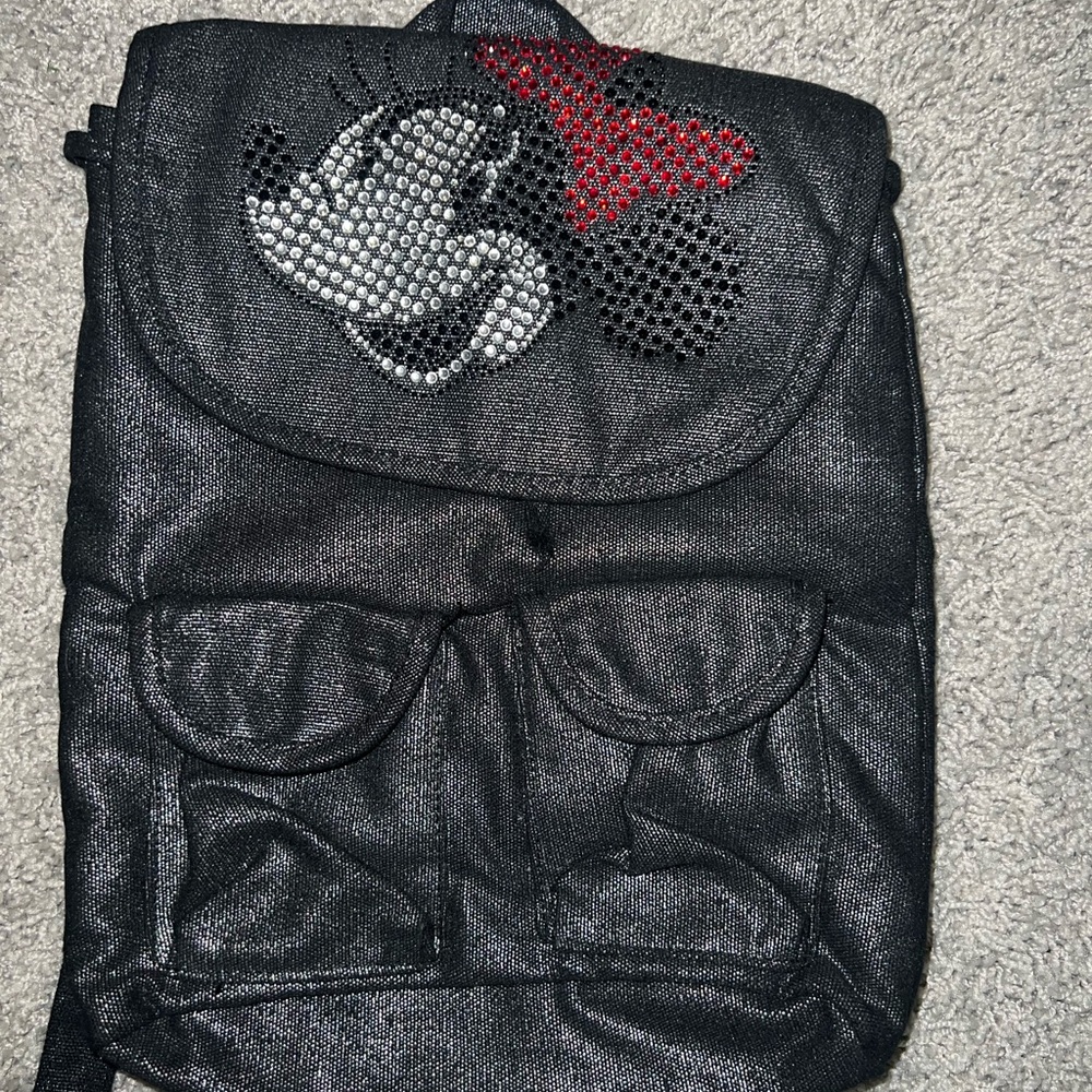 Disney Black and Red Minnie Mouse Backpack